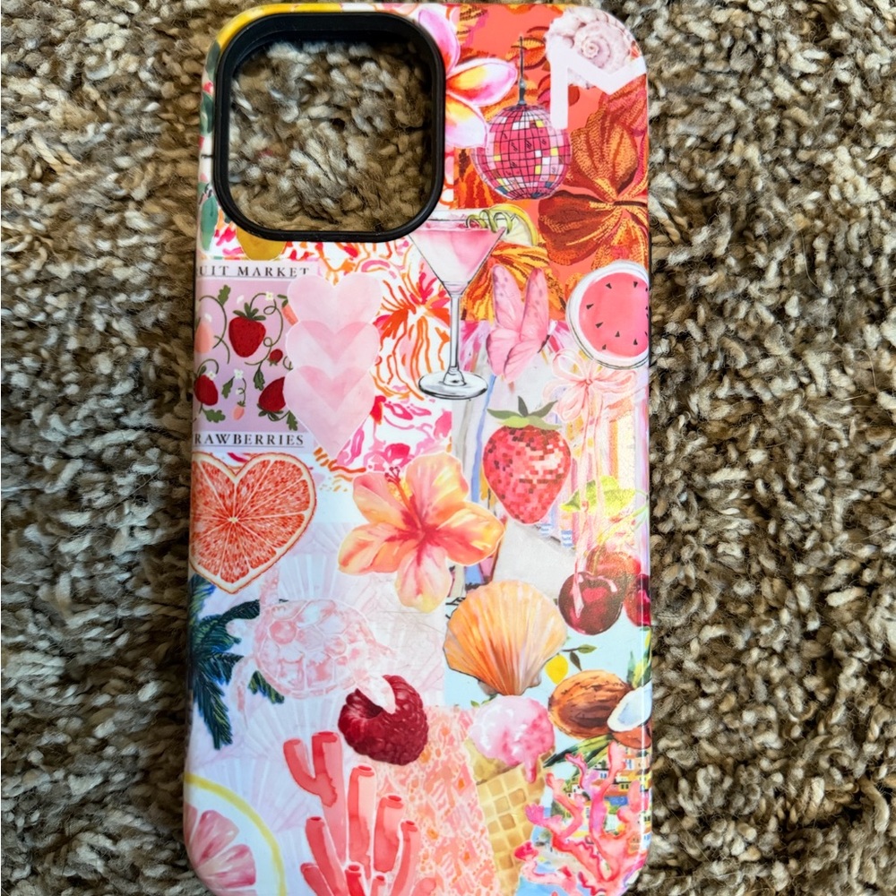 Colorful Tropical Floral iPhone Case - Pink